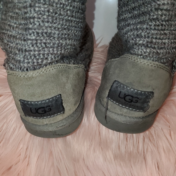 Grey UGG Classic Cardi II Boots - Picture 4 of 8
